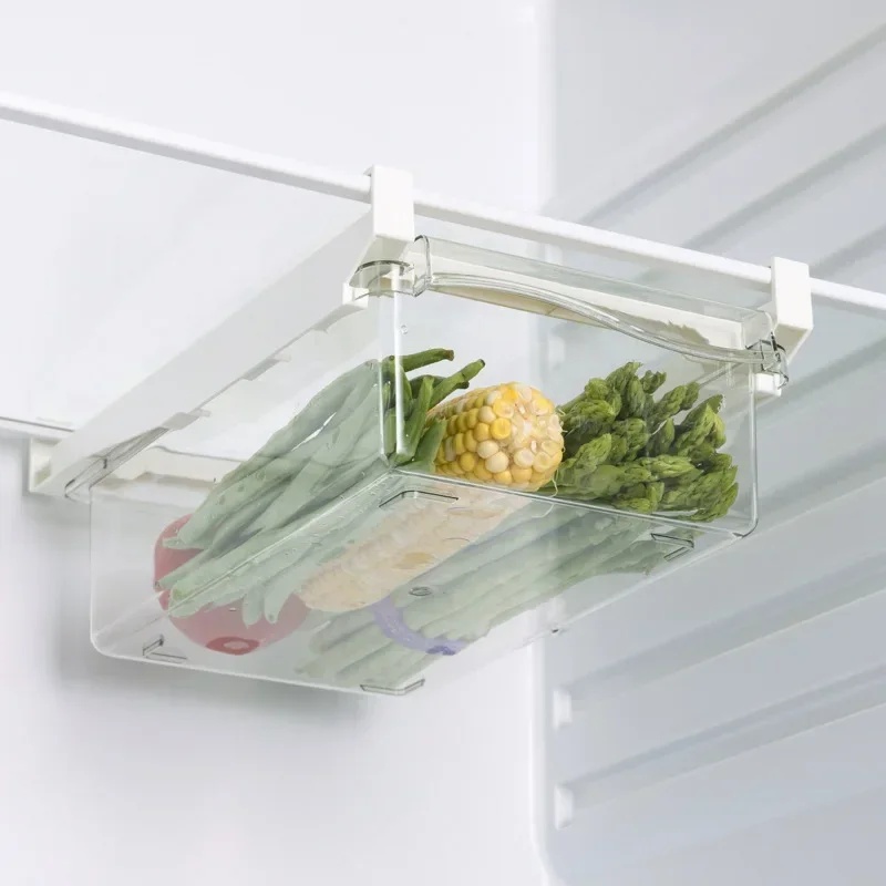 Kitchen Baking Tins - Organizzatore Estraibile per Frigorifero, Contenitore Scorrevole