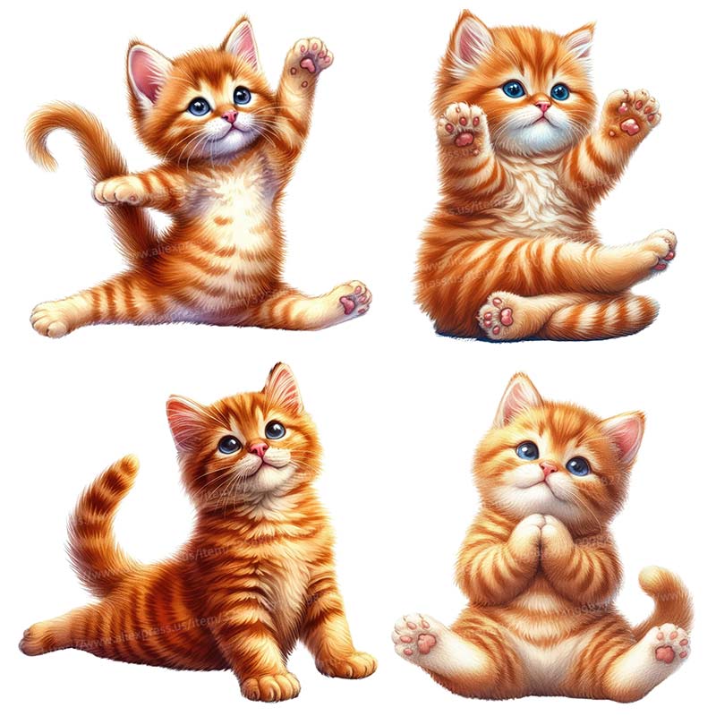 Kitchen Queen - Yoga Cat Wall Sticker adesivi rimovibili