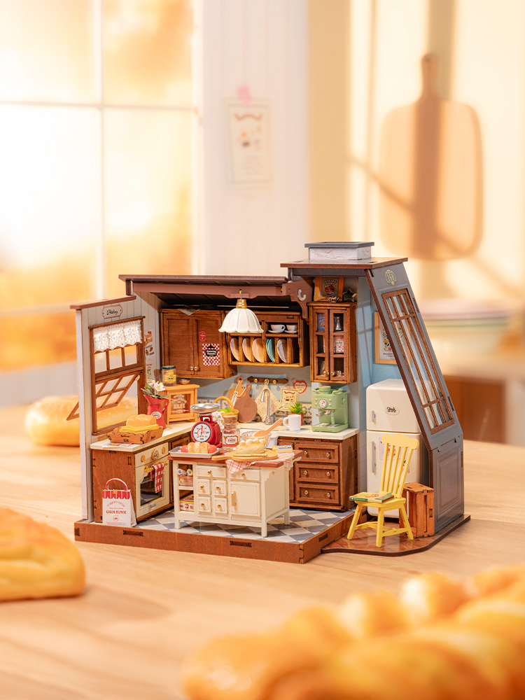 Homely Baking Kitchen Rolife - Robotime Rolife Cucina in Miniatura in