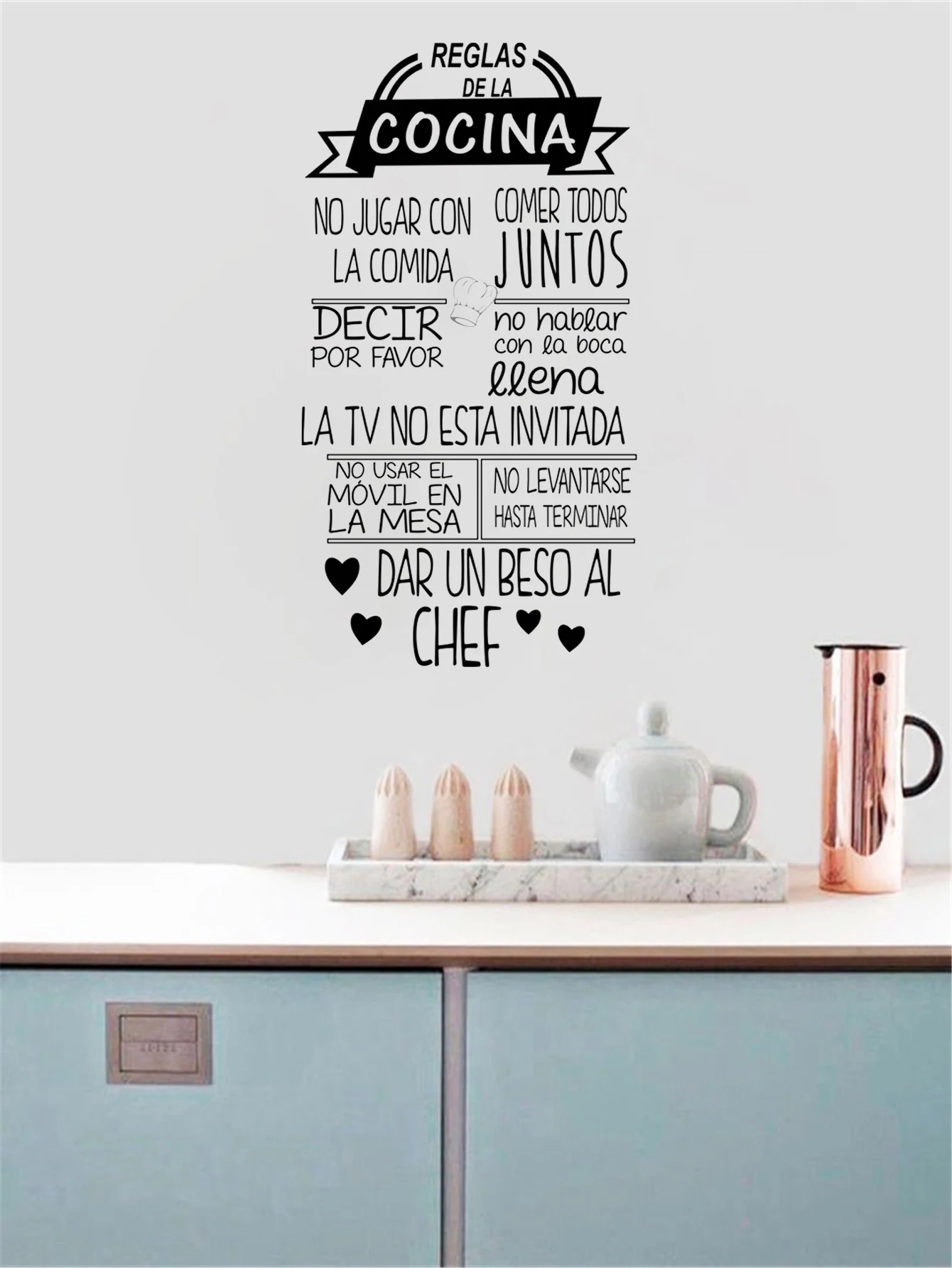 1 pz bel Reglas De La Cocina a - Kitchen Queen recensione e prezzo