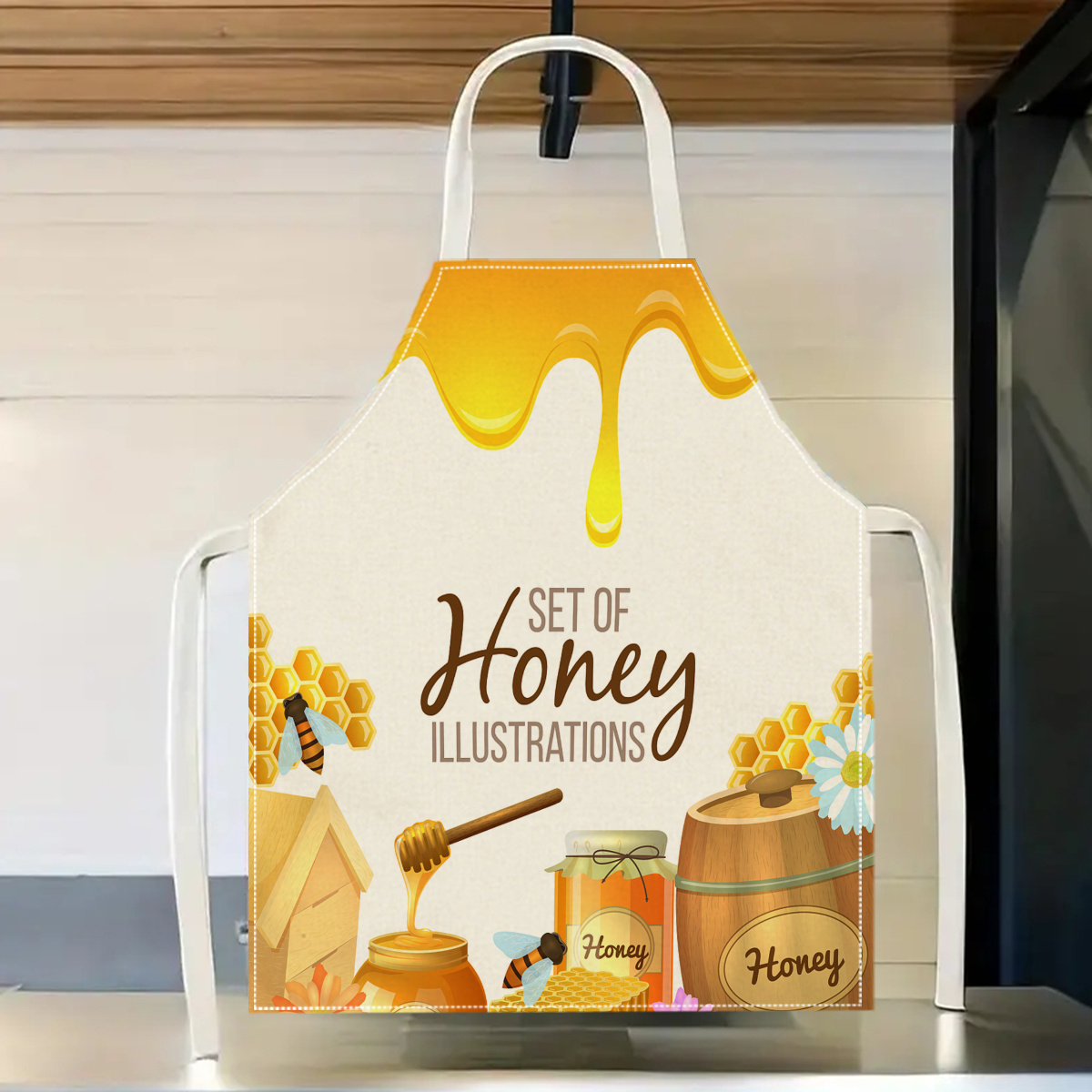 Grembiule con disegno di ape,  - Baking Kitchen Design Ideas recensione e prezzo